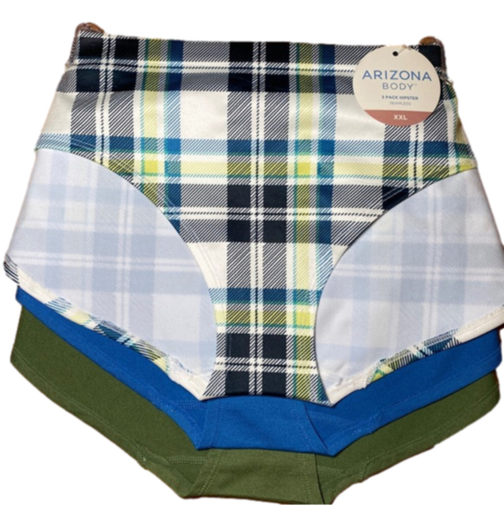 ARIZONA Body 3-pc. Seamless Multi-Pack Hipster Panty size‎ XXL
